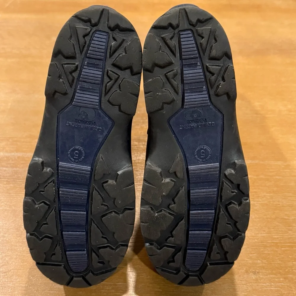 Kamik Youth Snobuster Boot Rubber Insulated‎ Draw String Waterproof Navy Sz 5